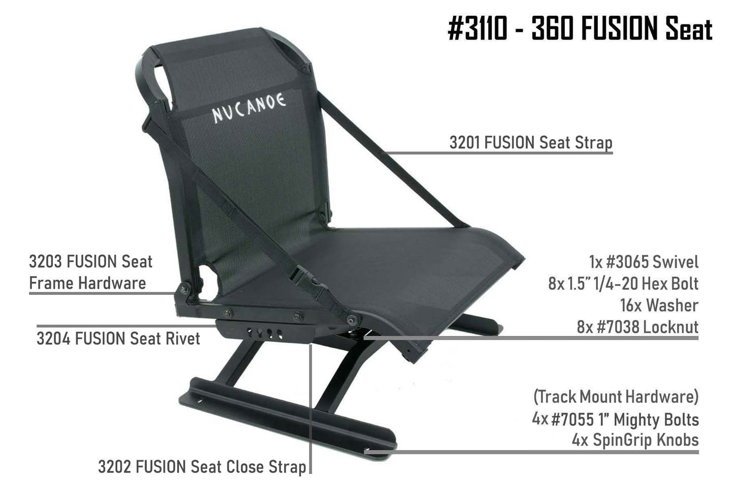 #3110SG - 360 Fusion Seat - Shadowgrass
