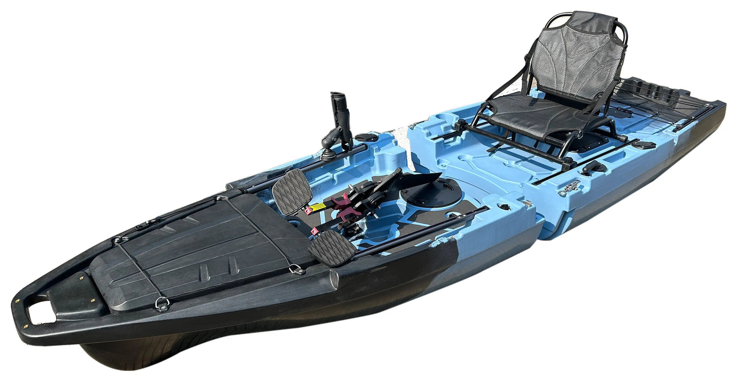 10ft Recon Modular Prop Drive Pedal Fishing Kayak | 430lbs Capacity | 2 Piece