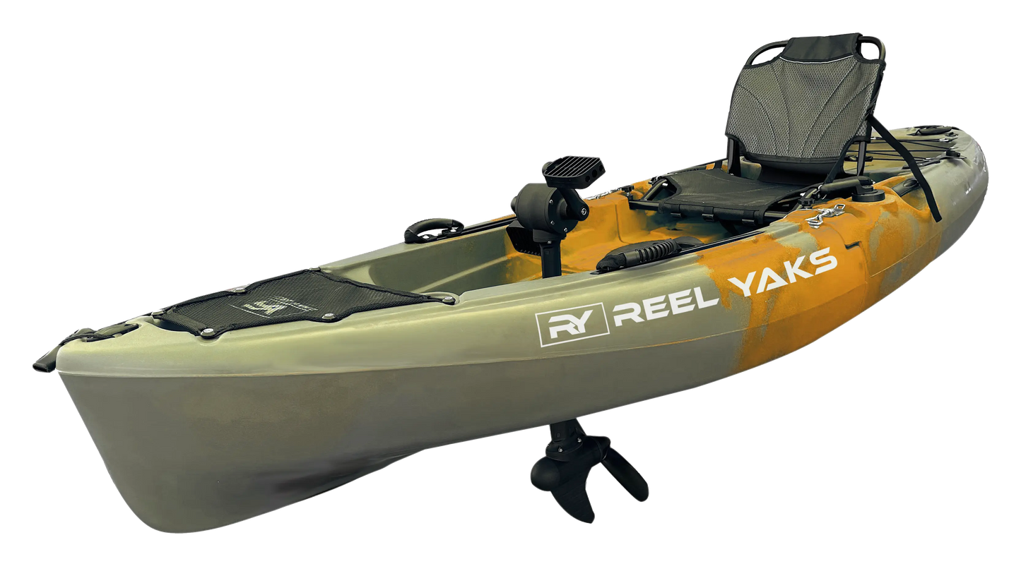 9.5ft Raptor Modular Propeller Drive Pedal Fishing Kayak | 380lbs Capacity | 2 Piece